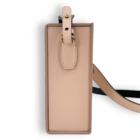 FENDI Pink Vertical Crossbody Logo Box Bag - Picture 6 of 14